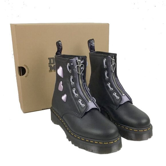 DR MARTINS 1460 Zip Heart Lug Sole Boot - Picture 5 of 14